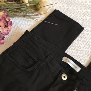 NWT Balmain Black Pantalon Skinny Moto Jeans Size 26